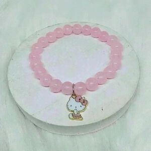Hello Kitty Pink Beaded Bracelet